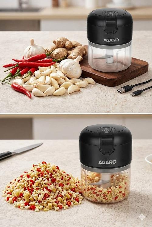 Mini Electric Food Chopper – Fast, Safe & Effortless Cooking!
