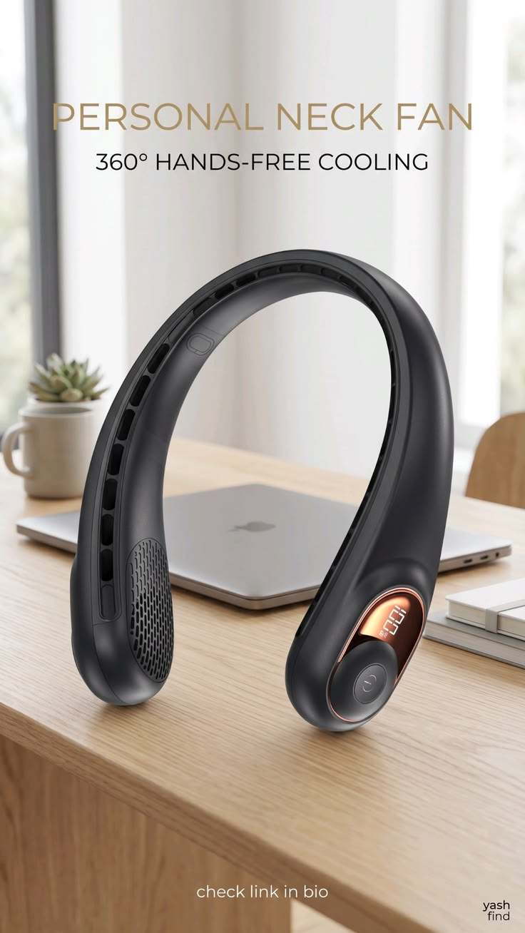 Portable Neck Fan – Stay Cool Anywhere, Anytime!