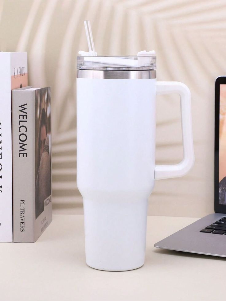 Premium Insulated Stainless Steel Tumbler with Handle & Straw – Keep Drinks Hot & Cold for Hours