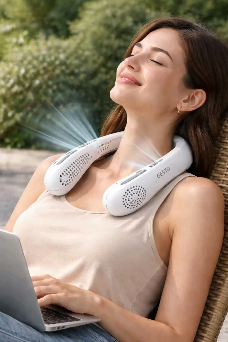 Portable Neck Fan – Stay Cool Anywhere, Anytime!