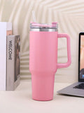 Premium Insulated Stainless Steel Tumbler with Handle & Straw – Keep Drinks Hot & Cold for Hours