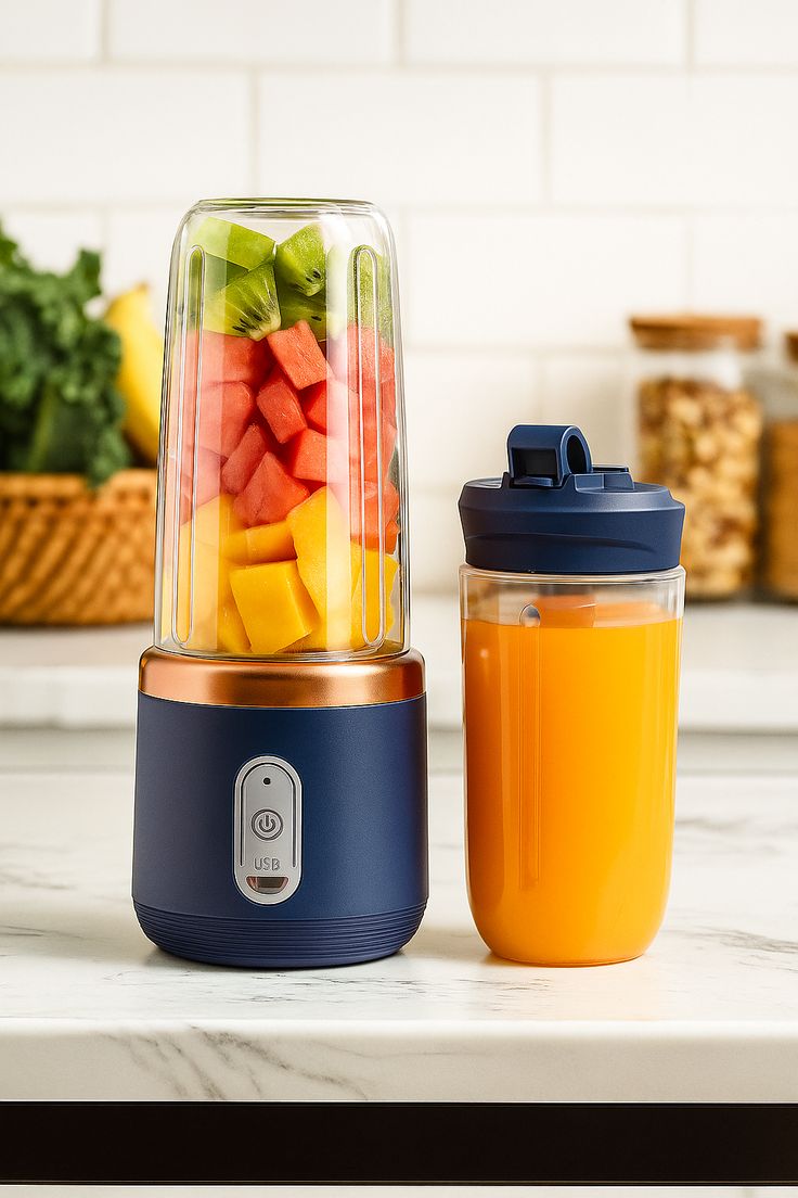Portable Blender Bottle – Fresh Juice Anytime, Anywhere