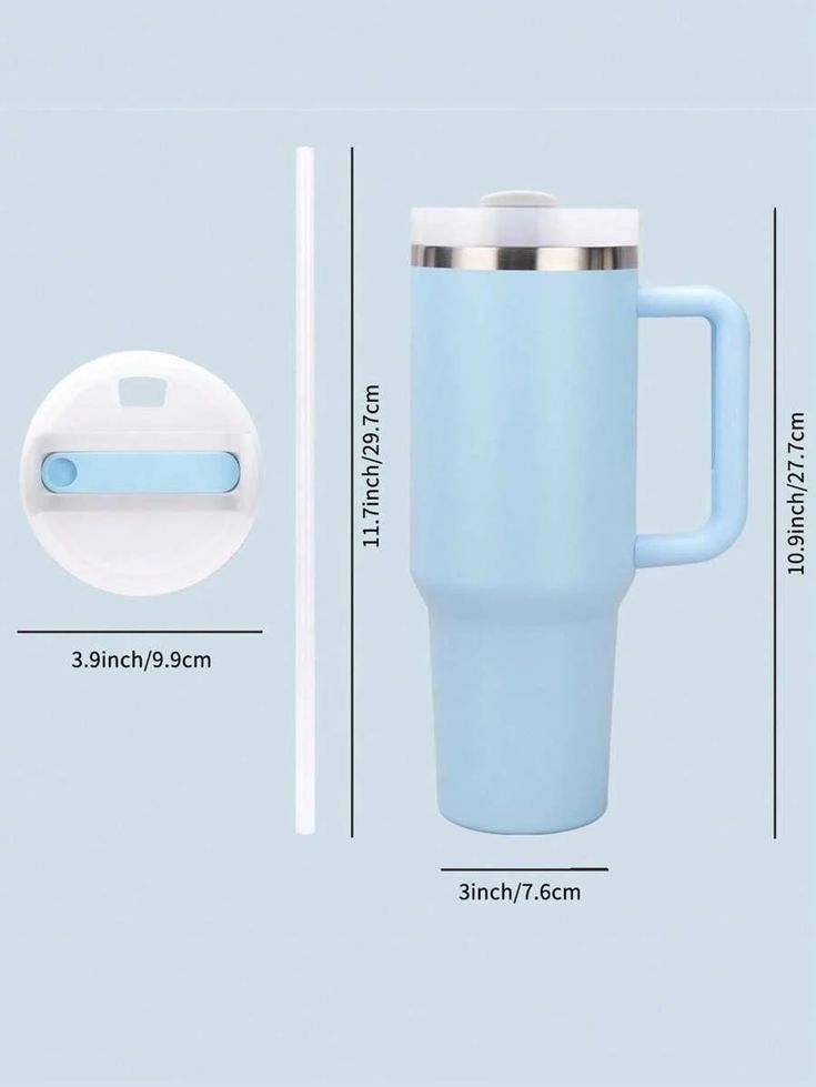 Premium Insulated Stainless Steel Tumbler with Handle & Straw – Keep Drinks Hot & Cold for Hours